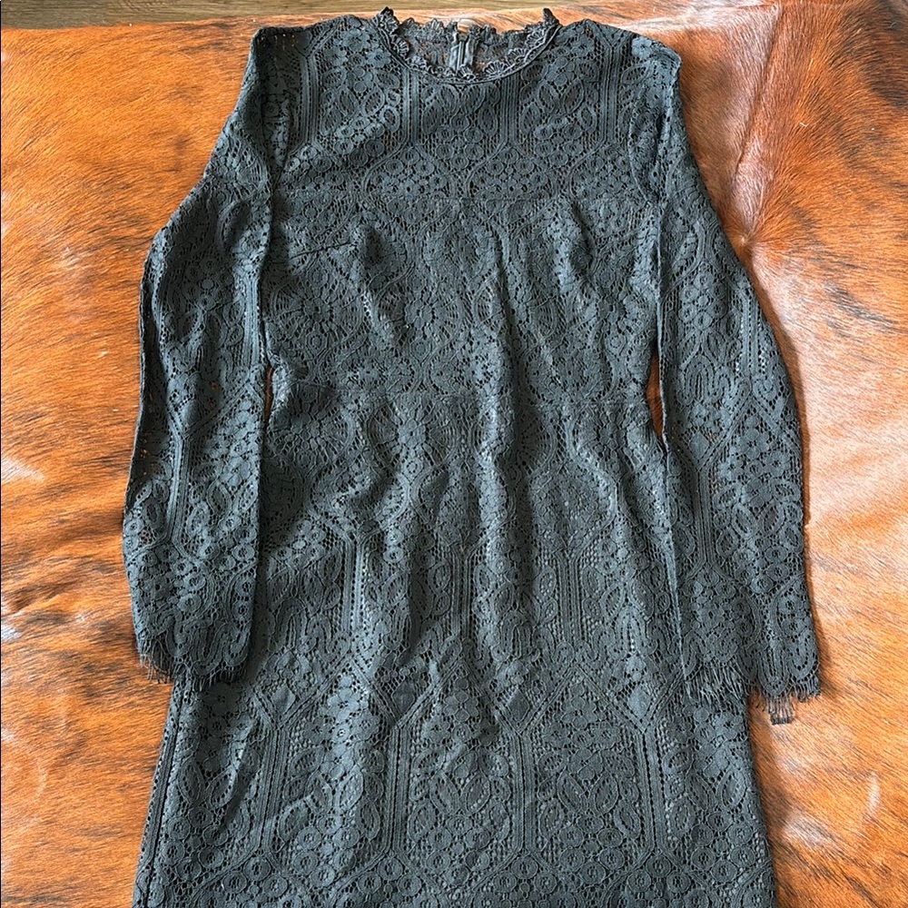 Elegant Black Lace Dress